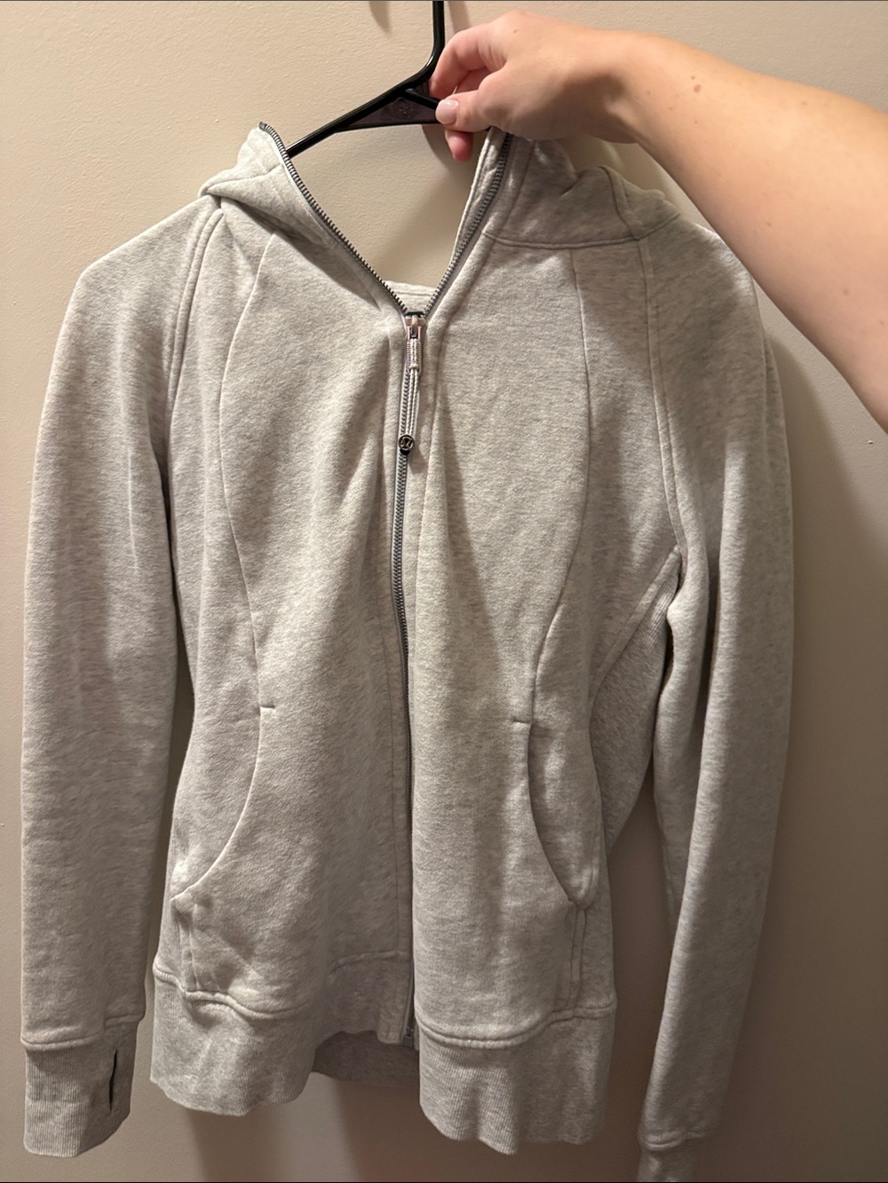 lululemon athletica Light Heather Gray Full-Zip Hoodie